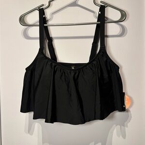 Torrid Black Swim Top size 0